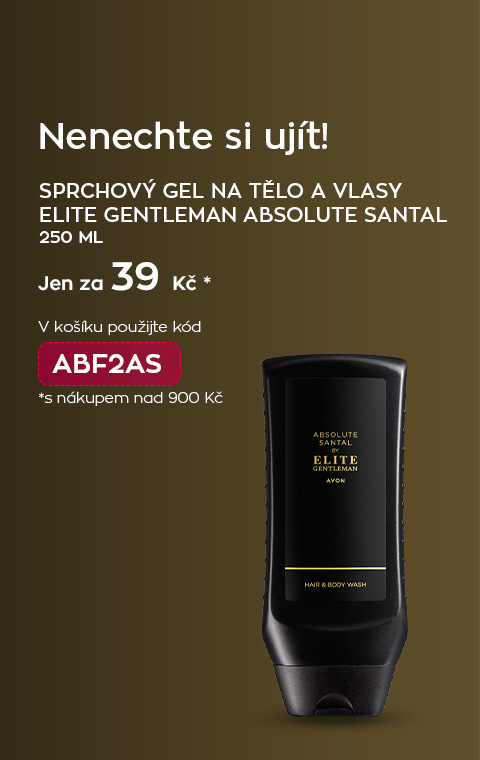 Sprchový gel na tělo a vlasy Elite Gentleman Absolute Santal jen za 39 Kč s nákupem nad 900 Kč. V košíku použijte kód ABF2AS.